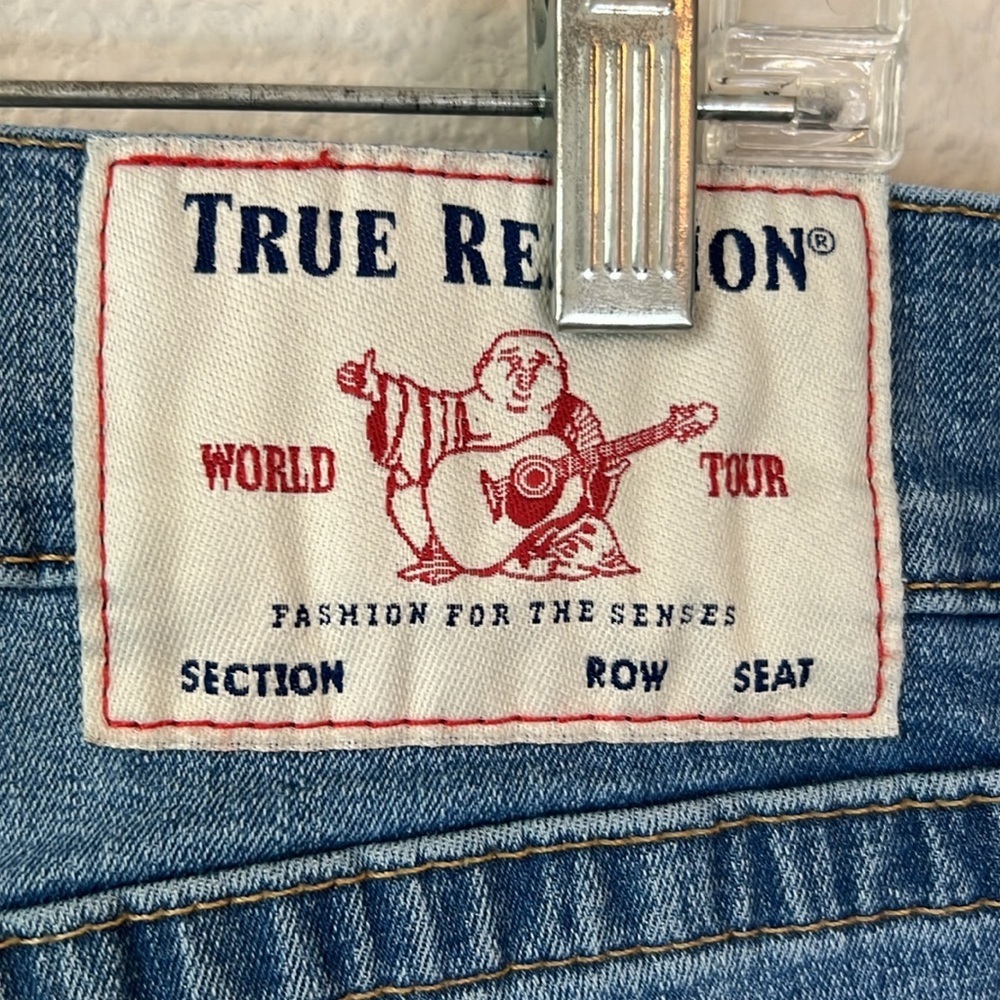 True Religion Ricky Straight Zip Fly Jeans Size 32 - Picture 6 of 10